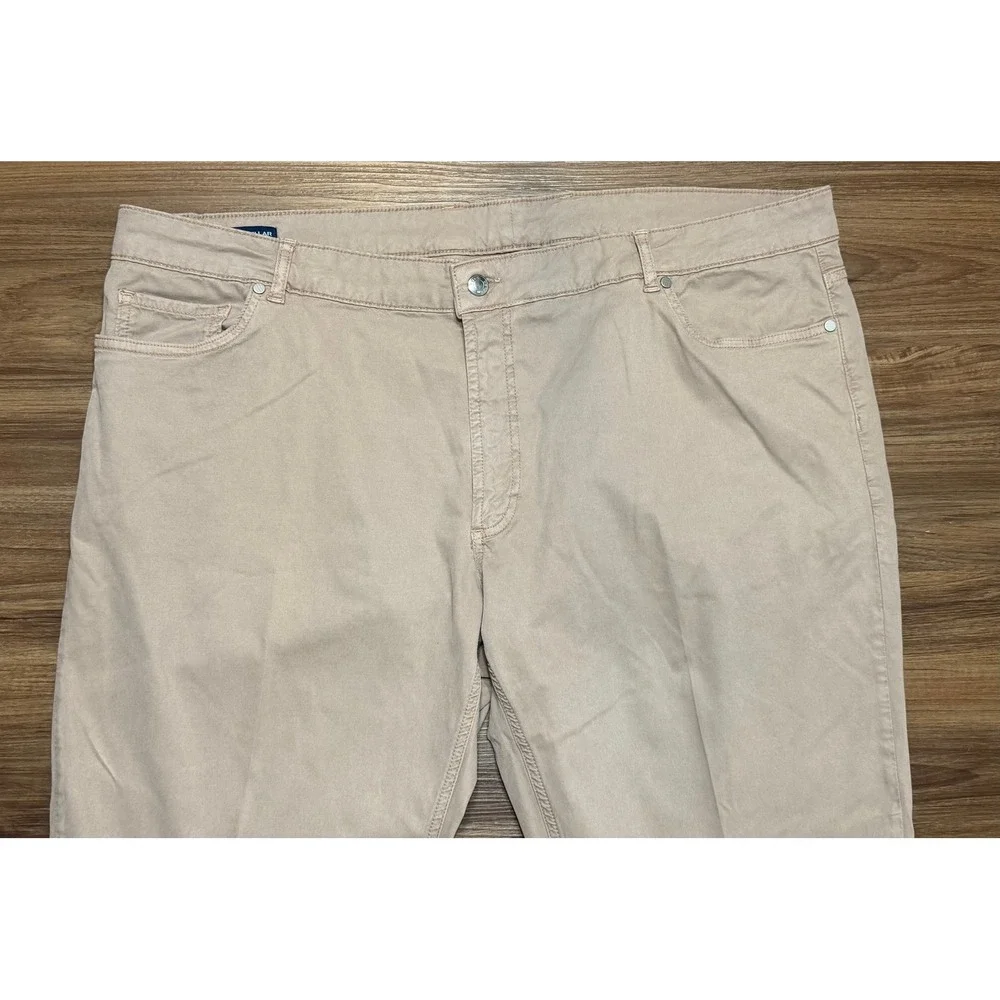 Peter Millar Crown Crafted Tan Khaki 5 Pocket Wayfare Pants Men's Sz 44x32
